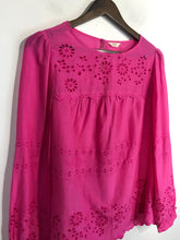 Load image into Gallery viewer, Hush Women&#39;s Embroidered Blouse | UK12 | Pink
