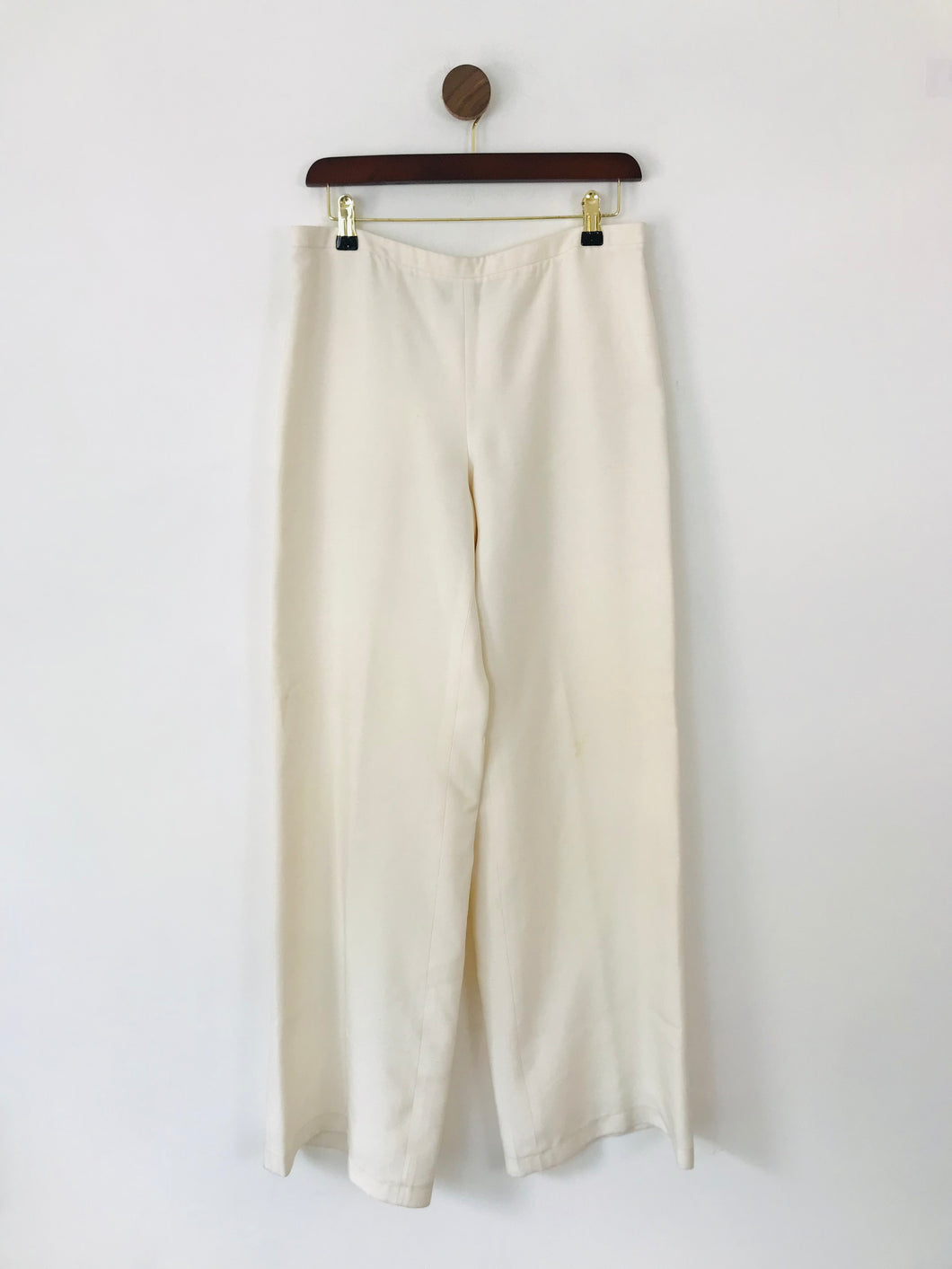 Giorgio Armani Women's Silk Smart Trousers | 42 UK10 | White