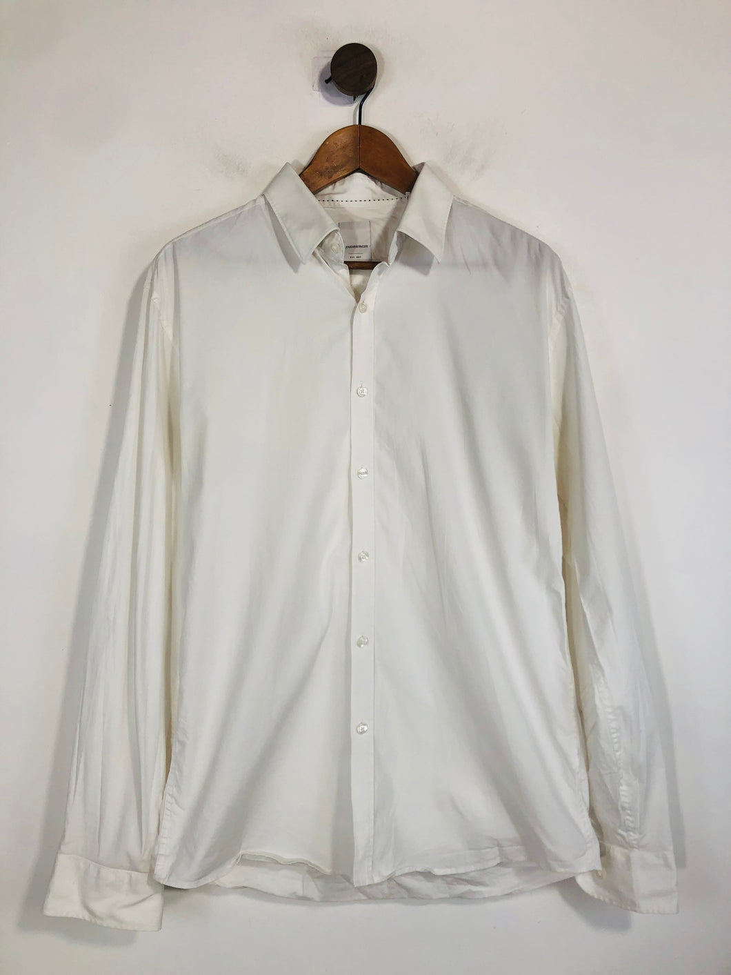 Lindbergh Men's Cotton Button-Up Shirt | XL | White