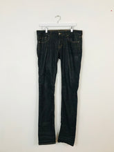 Load image into Gallery viewer, Galliano Womens Ittierre Low Rise Straight Leg Jeans | UK10 | Dark Blue
