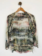 Load image into Gallery viewer, Zara Women&#39;s Boho Sheer Blouse | XS UK6-8 | Multicoloured

