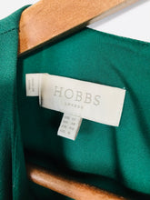 Load image into Gallery viewer, Hobbs Women&#39;s Ruffle Bell Sleeve A-Line Dress | UK12 | Green
