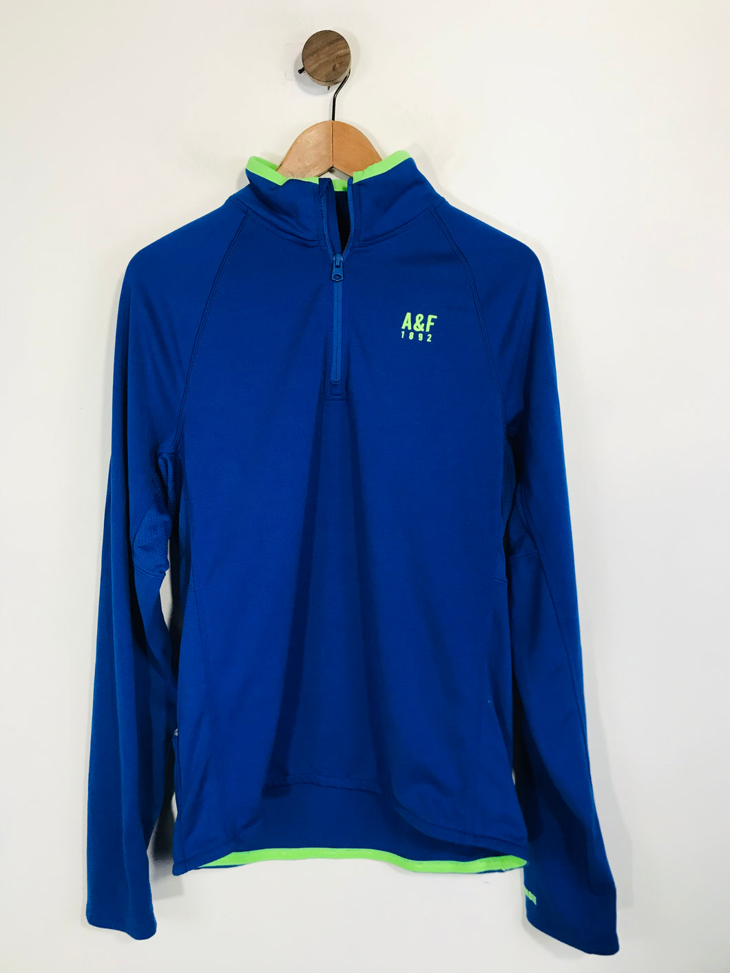 Abercrombie & Fitch Men's Quarter Zip Sports Jacket | XL | Blue