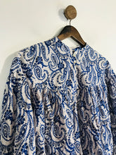 Load image into Gallery viewer, Zara Women&#39;s Floral Tunic Blouse NWT | S UK8 | Blue
