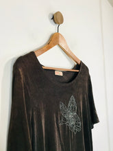 Load image into Gallery viewer, Kim &amp; Co Women&#39;s Boho Vintage T-Shirt | UK18 | Brown
