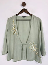 Load image into Gallery viewer, Marks &amp; Spencer Women&#39;s Embroidered Cardigan | M UK10-12 | Green
