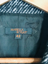 Load image into Gallery viewer, Mariella Rosati Women&#39;s Striped Smart Suit Jacket Blazer | UK10 | Black
