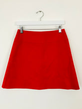 Load image into Gallery viewer, Boutique by Jaeger Women’s A-Line Denim Mini Skirt | UK8 | Red
