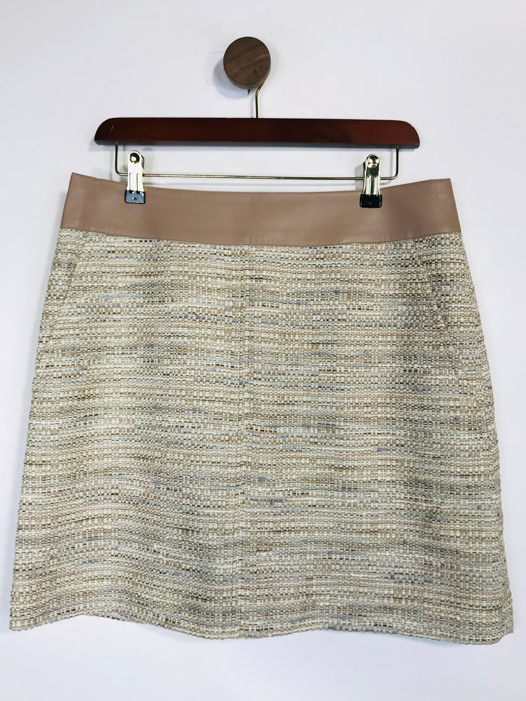 Akris Women's Tweed Pencil Skirt | US 8 | Beige