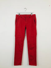 Load image into Gallery viewer, Calvin Klein Womens Straight Leg Stretch Jeans | W35 L32 | Red
