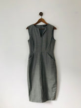 Load image into Gallery viewer, Jaeger Women’s Wool Sheath Dress | UK12 | Grey
