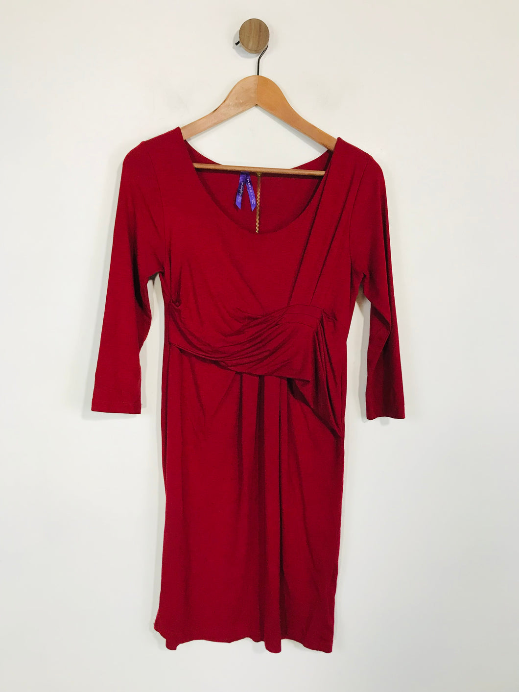 Seraphine Women's Ruched Sheath Dress | UK8 | Red