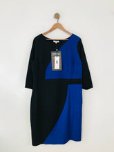 Load image into Gallery viewer, Studio 8 Women&#39;s Colour Block Shift Dress NWT | UK22 | Black
