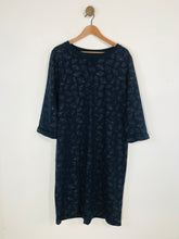Load image into Gallery viewer, Boden Women&#39;s Leaf Print Jumper Shirt Dress | UK20 | Blue
