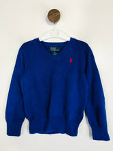 Load image into Gallery viewer, Ralph Lauren Kid&#39;s Knit V-Neck Jumper | 4 Years | Blue
