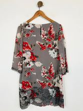 Load image into Gallery viewer, Monsoon Women&#39;s Floral Shift Dress | UK12 | Grey
