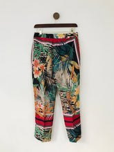 Load image into Gallery viewer, Zara Women’s Tropical Print Straight Trousers | XS UK6-8 | Multicolour
