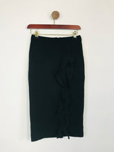 Load image into Gallery viewer, Uniqlo Carine Roitfeld Women&#39;s Ruched Wrap Pencil Skirt | W24 UK6 | Black
