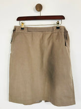 Load image into Gallery viewer, Jigsaw Women&#39;s Cotton Smart Pencil Skirt | UK12 | Brown
