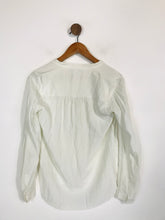 Load image into Gallery viewer, Diane von Furstenberg Women&#39;s Silk Button-Up Shirt | 4 UK8 | White
