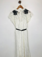 Load image into Gallery viewer, Coast Women&#39;s Floral Lace A-Line Dress | UK12 | White
