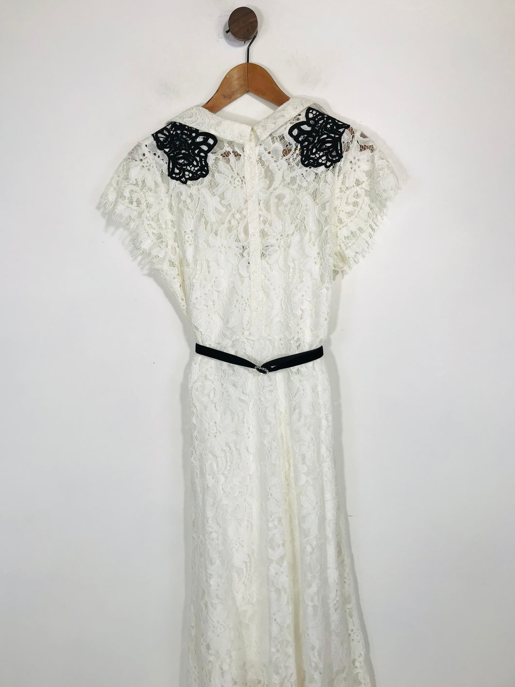 Coast Women's Floral Lace A-Line Dress | UK12 | White