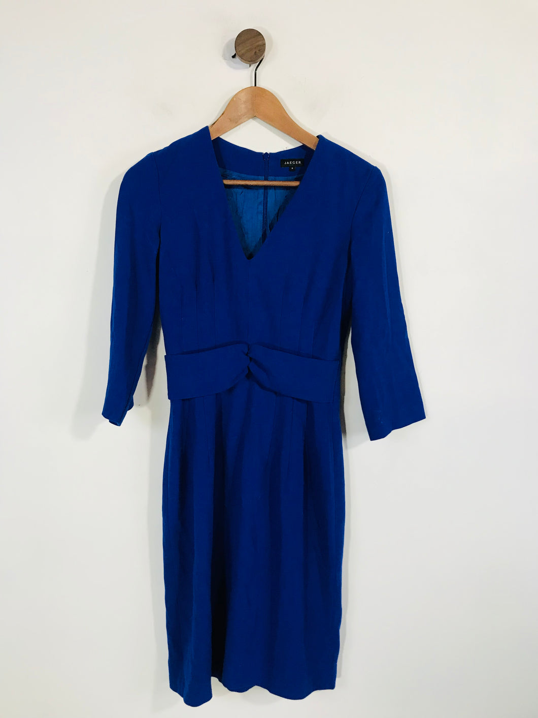 Jaeger Women's Sheath Dress | UK8 | Blue