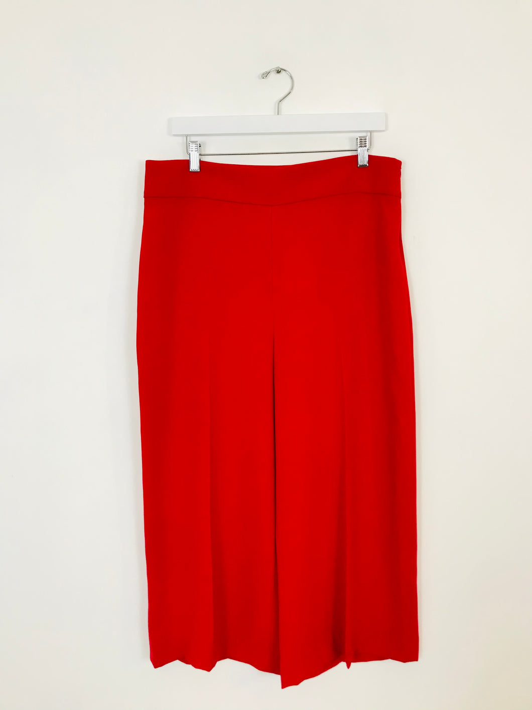 Zara Women’s Wide Leg Culottes Cropped Trousers NWT | XL | Red