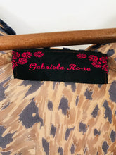 Load image into Gallery viewer, Gabriela Rose Women’s Velvet Leopard Print Cape Shawl Kimono | One Size | Brown
