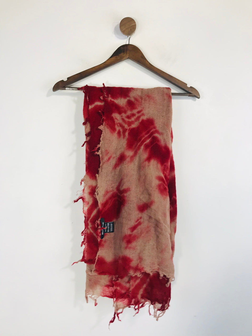 Bella Ballou Women's Wool Tie dye Scarf | OS | Red