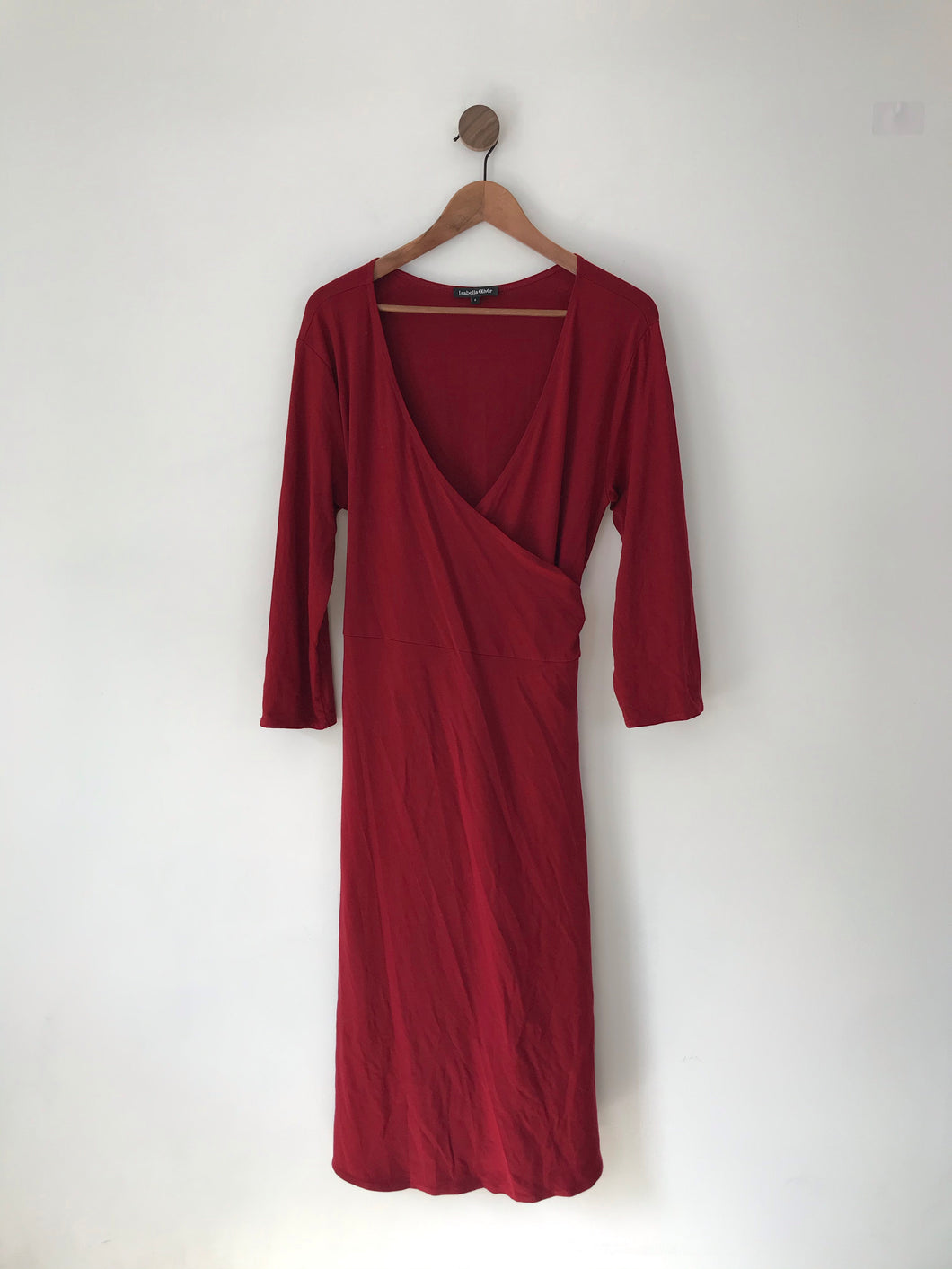 Isabella Oliver Women’s Wrap Midi Maternity Dress | 6 ~ UK20 | Red