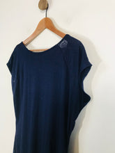 Load image into Gallery viewer, Biba Women&#39;s Sheer Open Back Sheath Dress | UK18 | Blue
