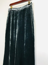 Load image into Gallery viewer, Zara Women&#39;s Velvet High Waist Casual Trousers | XS UK6-8 | Grey
