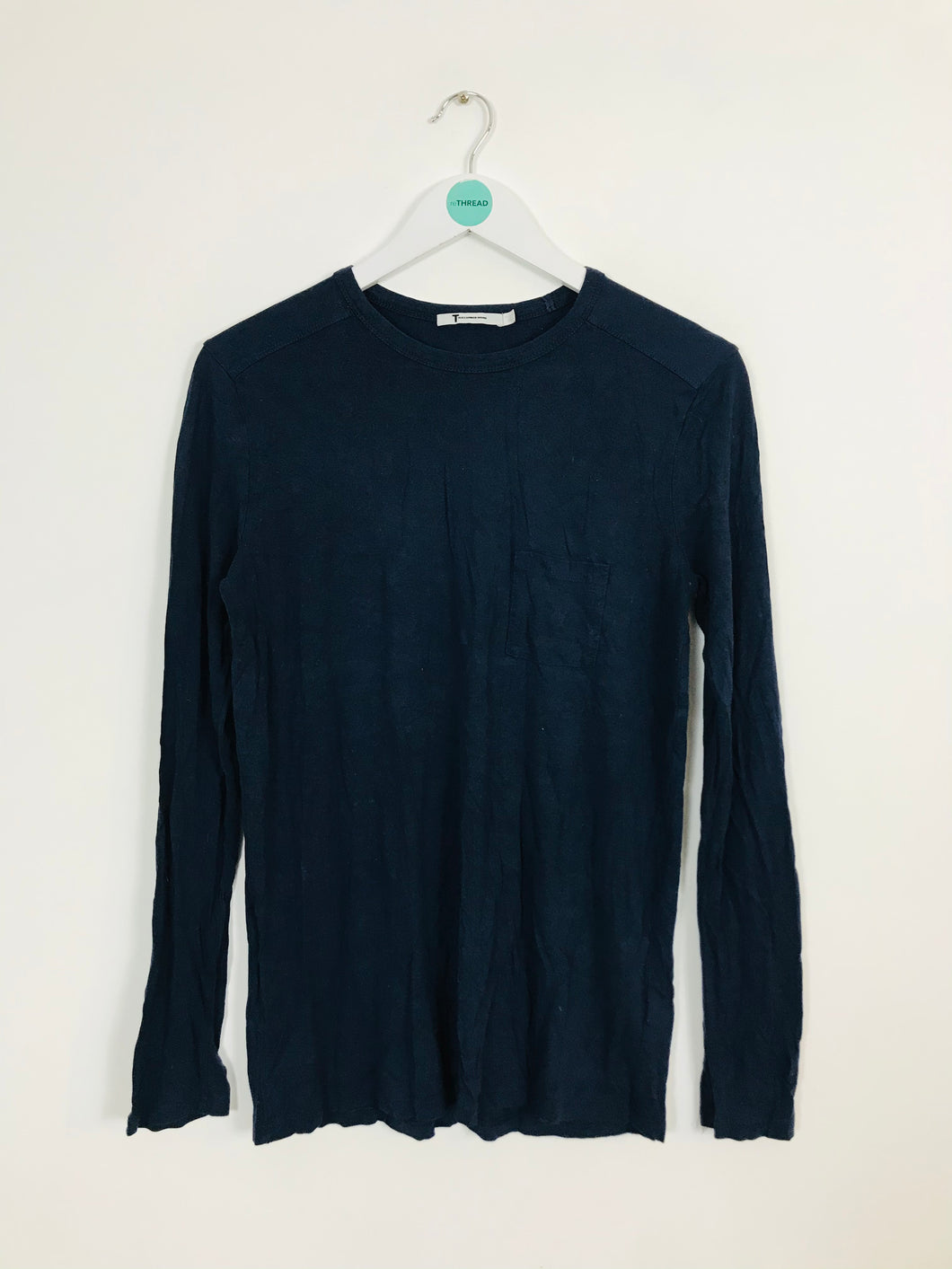 Alexander Wang Women’s Long Sleeve Tshirt | M UK 10-12 | Blue