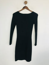 Load image into Gallery viewer, Reiss Women&#39;s Knit Long Sleeve Bodycon Dress | UK4 | Black
