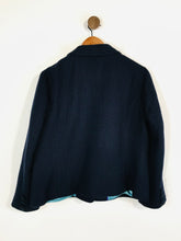Load image into Gallery viewer, Boden Women&#39;s Wool Crop Blazer Jacket | UK18 | Blue
