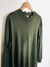 Load image into Gallery viewer, COS Women&#39;s Wool Jumper Shift Dress | L UK14 | Green
