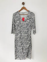 Load image into Gallery viewer, Pure Collection Women&#39;s Ruched Sheath Dress NWT | UK14 | Grey
