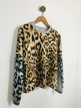 Load image into Gallery viewer, Zara Women&#39;s Long Sleeve Leopard Print T-Shirt | M UK10-12 | Multicoloured
