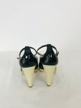 Load image into Gallery viewer, Carvela Women’s Peep Toe Court Heels | 39 UK3 | Black and Beige
