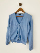 Load image into Gallery viewer, Burberry Women’s Cotton V Neck Cardigan | M UK10-12 | Blue
