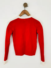 Load image into Gallery viewer, Zara Women&#39;s Stripe Sleeve Jumper | S UK8 | Red
