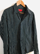 Load image into Gallery viewer, Hugo Boss Men&#39;s Cotton Striped Button-Up Shirt | XL | Blue
