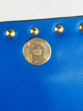 Load image into Gallery viewer, Valentino Women&#39;s Leather Studded Clutch Bag | OS | Blue
