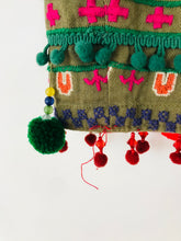 Load image into Gallery viewer, Mango Women&#39;s Boho,Embroidered Pom-Pom Mini Skirt | UK10 | Multicolour
