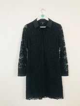 Load image into Gallery viewer, The White Company Women’s Evening Lace Shirt Dress | UK12 | Black
