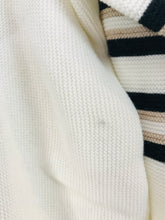 Load image into Gallery viewer, Mint Velvet Women’s Retro Stripe Boxy Knit Jumper NWT | XL UK16 | White

