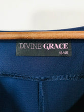 Load image into Gallery viewer, Divine Grace Women&#39;s Cold Shoulder Shift Dress | UK18 | Blue
