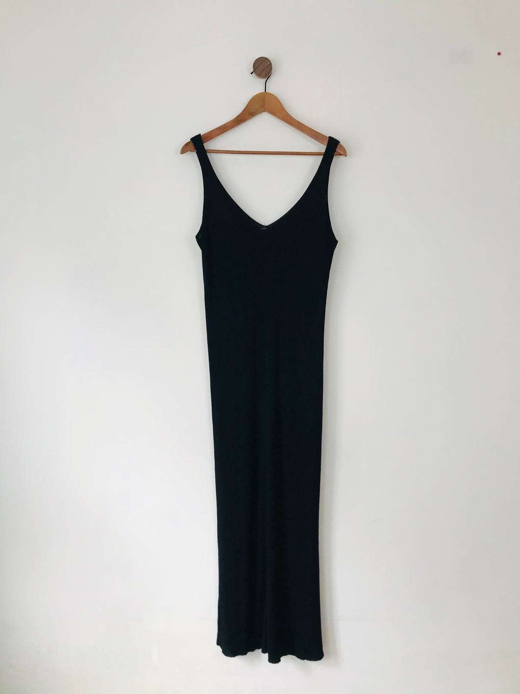 Joseph Tricot Women’s Vintage Knit Sleeveless Maxi Dress | L UK16 | Black
