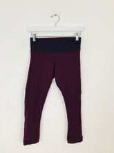 Load image into Gallery viewer, Lululemon Women’s Low Rise Cropped Gym Yoga Leggings | 4 XS UK8 | Burgundy Red
